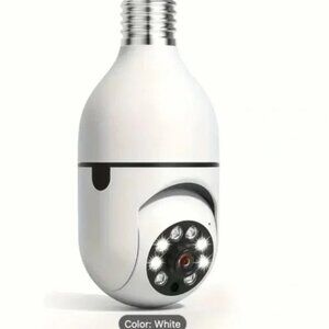Smart HD WiFi Light Bulb Security Camera 1080P Night Vision 2 Way Audio
